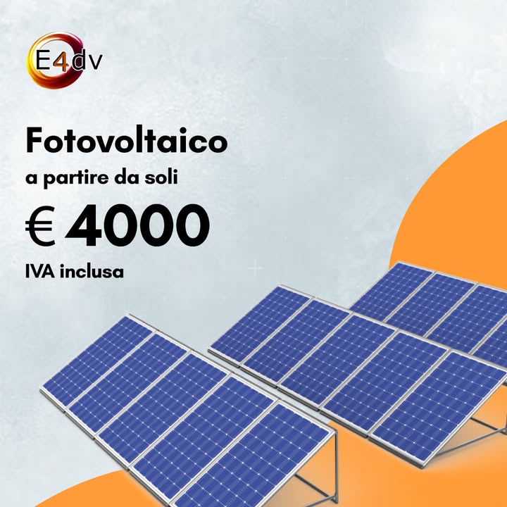 🌞 Passa al fotovoltaico e risparmia! 🌱
Impianti fotovoltaici a partire