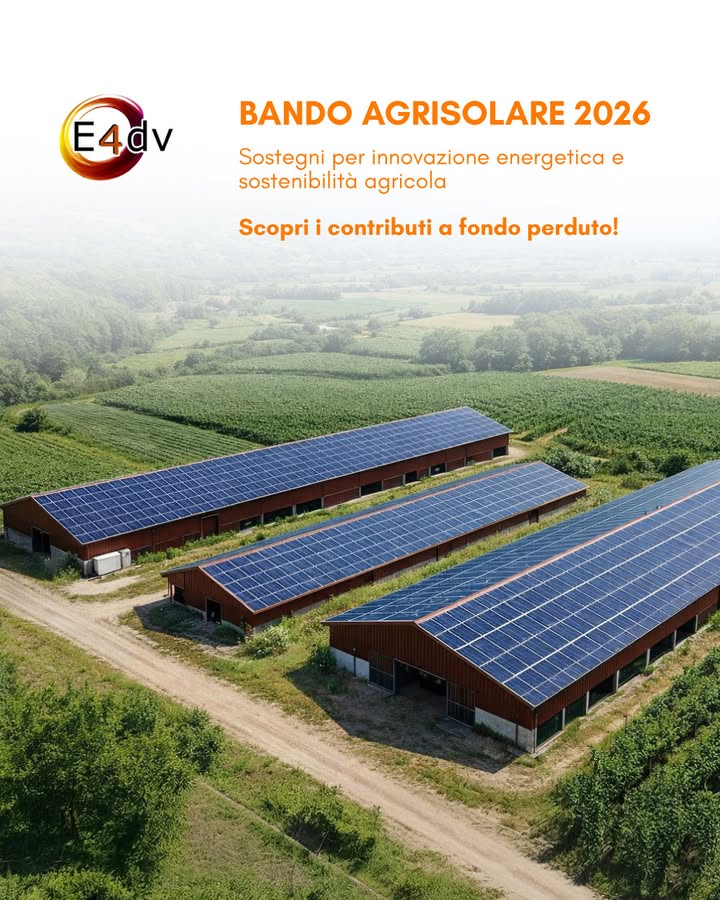Bando Agrisolare 2026: un’opportunità concreta per le imprese agricole.

Un’occasione strategica