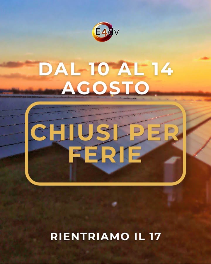 🌴 CHIUSURA PER FERIE 🌴

Ci prendiamo una piccola pausa! ☀️

E4DV