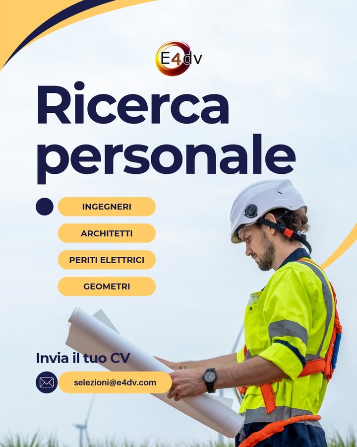 🚀 E4DV CERCA NUOVI TALENTI!

Siamo alla ricerca di nuove figure